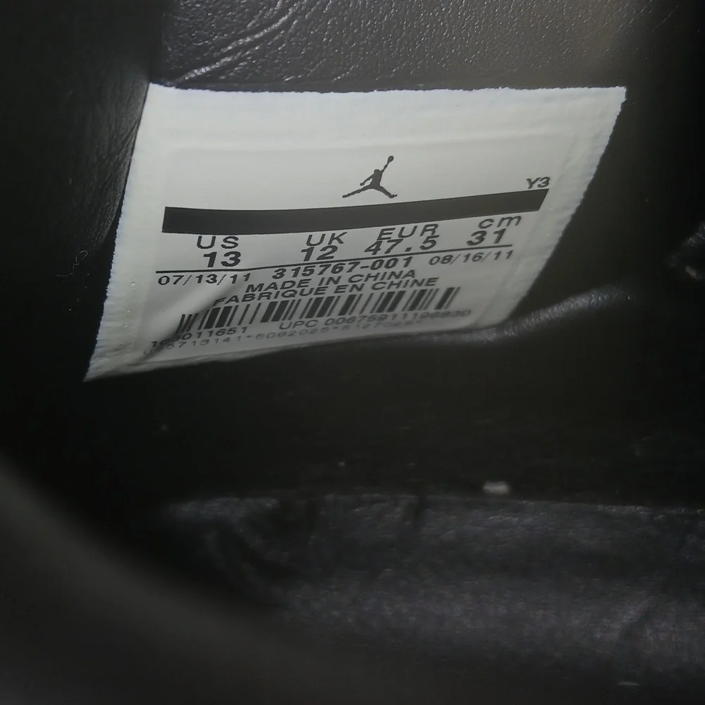 Air Jordan 3 Retro (2011)  "BLACK FLIP" Mens Size -13. 100%Authentic! - Picture 6 of 12